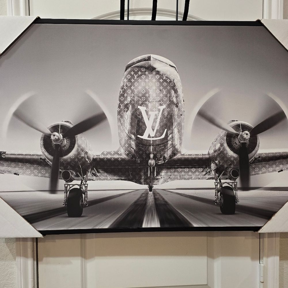 Studio Vista Photography Monochrome Wheels Up Louis Vuitton Framed Wall Decor - Picture 4 of 9
